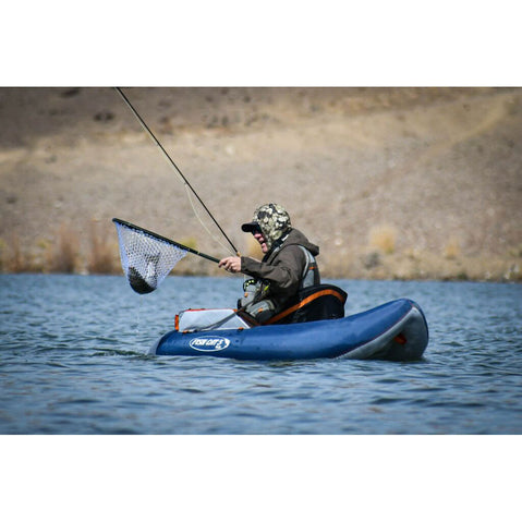 Outcast Fish Cat 5 Max Float Tube in Navy lifestyle