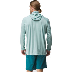 NRS Men's Silkweight Varial Hoodie aquifer model back