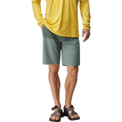 NRS Men's Benny Board Shorts in Garden Topiary model crop front