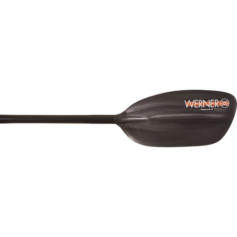 Werner Desperado Carbon-Reinforced Whitewater Kayak Paddle in Black blade