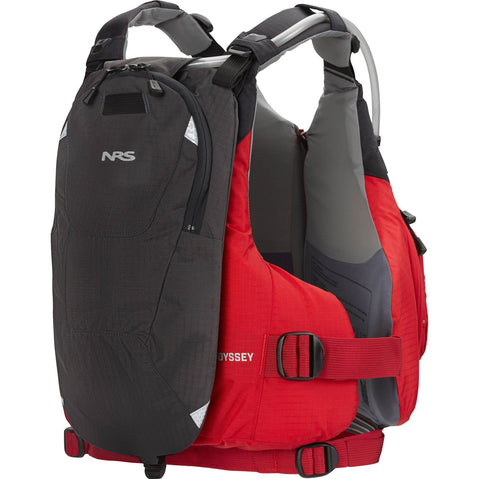 NRS Odyssey Lifejacket (PFD) with hydration pack attached