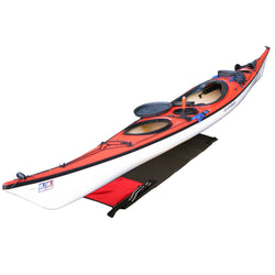 North Water Four Play Kayak Paddle Float below the kayak