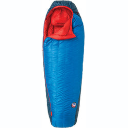 Big Agnes Anvil Horn 15 Degree Down Sleeping Bag in Blue/Red open