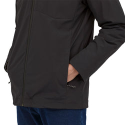 Patagonia Men's Downdrift 3-in-1 Jacket in Ink Black model view wrist