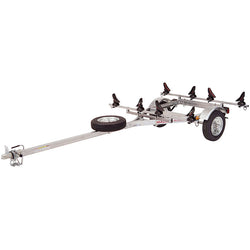 Malone MicroSport LowBed 2-Boat Saddle Up Pro Kayak Trailer Package angle