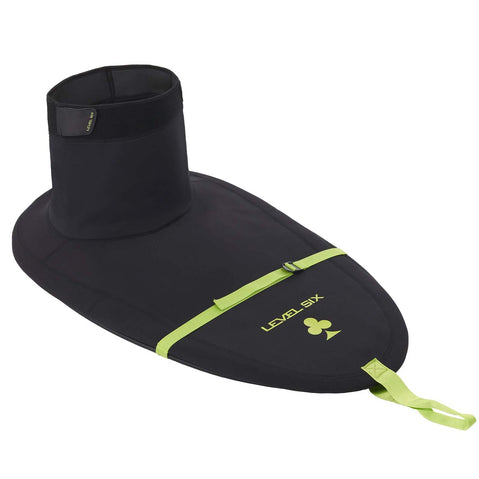 Level Six Club Bungee Whitewater Kayak Spray Skirt in Black angle