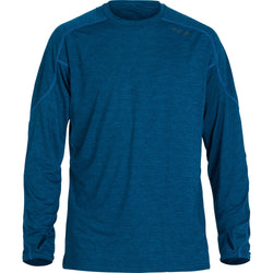 NRS Men's Silkweight Long Sleeve Shirt in Poseidon front