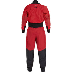 NRS Men's Crux Drysuit in Red back