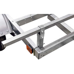 Malone EcoLight 2-Boat J-Rack Kayak Trailer Package sepcs