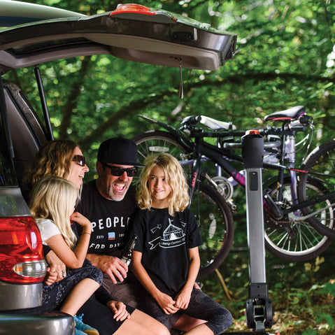 Yakima BackSwing Hitch Rack Swing Adapter lifestyle