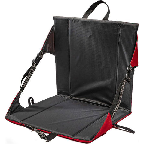 Crazy Creek Original Camp Chair in Red/Slate angle
