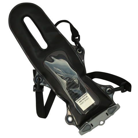 Aquapac VHF Pro Dry Case angle gray tabs