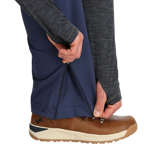 Outdoor Research Men's Cirque II Pants in Naval Blue ankle zipper