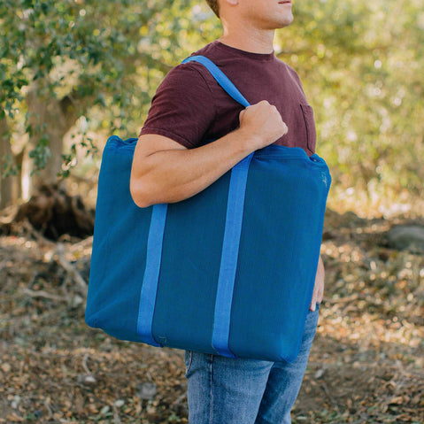 CGear Sand-Free RV Mat in Orange/Agave carry bag