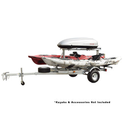 Malone MegaSport LowBed Kayak Trailer with kayak loaded