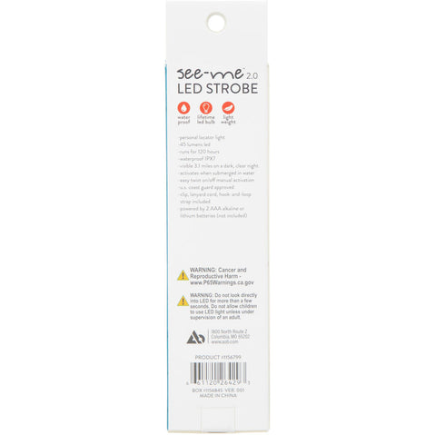 UST See-Me 2.0 Strobe Light in Blue boxback