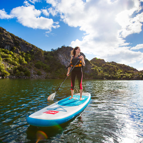 Aqua-Bound Lyric 4-Piece Fiberglass Stand-Up Paddle lifestyle
