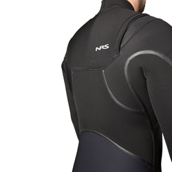 NRS Men's Radiant 4/3 Wetsuit in Black back