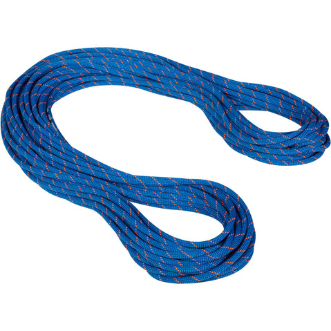 Mammut 9.5 Crag Dry Climbing Rope in Blue/Ocean angle