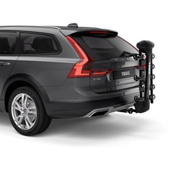 Thule Apex XT 5 Bike Hitch Rack installed on a car close