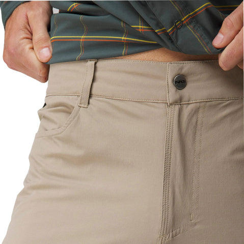 NRS Men's Guide Pants in Sahara model detail