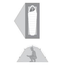 MSR Hubba Hubba LT 1 Person Backpacking Tent layout