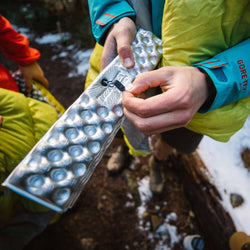 Therm-A-Rest Z Seat Camping Seat being unfolded