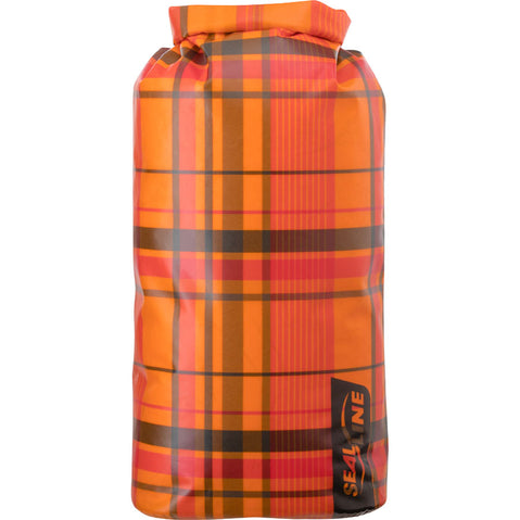Seal Line Discovery Dry Bag in Orange Plaid front