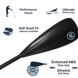 Werner Trance 95 3-Piece Adjustable Carbon Stand-Up Paddle details