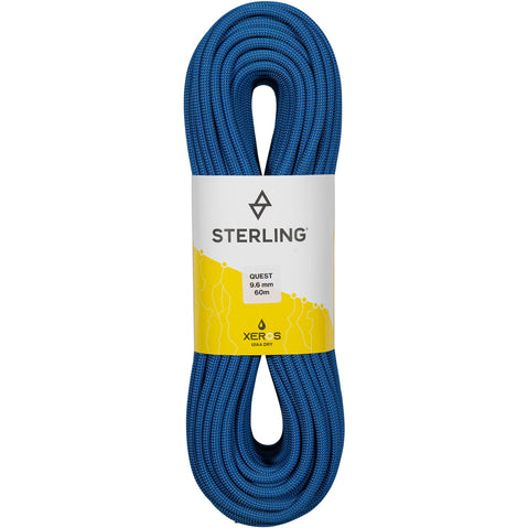 Sterling Quest 9.6mm XEROS Dry Climbing Rope in Blue front