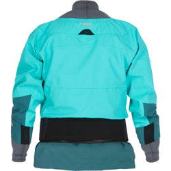 NRS Women's Rev GORE-TEX Pro Dry Top in Mediterranea/Aqua back