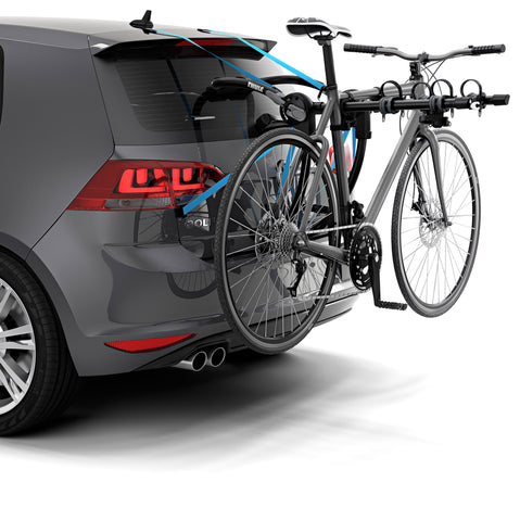 Thule Gateway Pro 3 Bike Trunk Rack with bikes loaded
