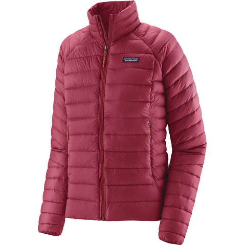 Patagonia Women's Down Sweater in marion red