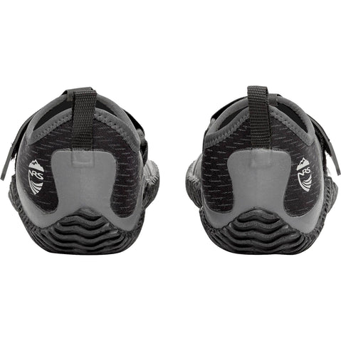 NRS Men's Kicker Wetshoes in Black back pair