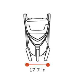 Thule Spring Stroller in Misty Rose Melange diagram
