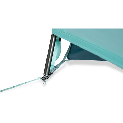 Nemo Equipment Aurora 2 Person Camping Tent With Footprint in Frost/Silt fly attachment