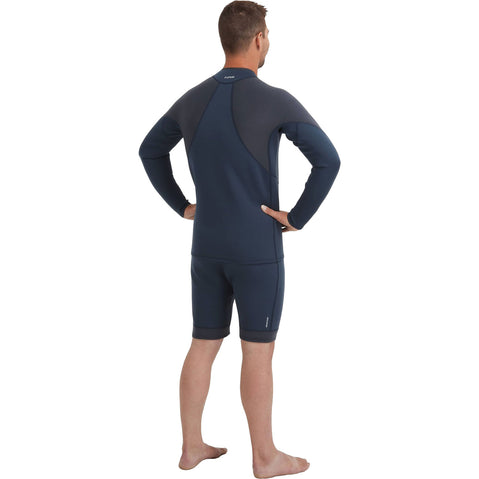 NRS Men's Ignitor Wetsuit Shorts in Slate model back