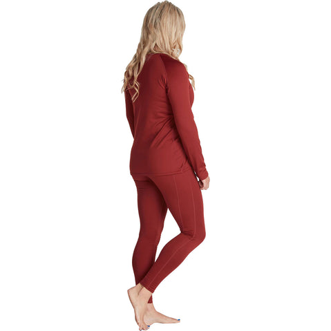 NRS Women's Lightweight Long Sleeve Shirt in Vino model back