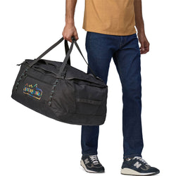 Patagonia Black Hole Duffel 70L in Unity Fitz/Ink Black model angle