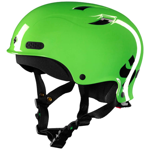 Sweet Protection Wanderer II Kayak Helmet bud green left angle