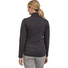 Patagonia Women's R1 Daily Jacket in Ink Black/Black X-Dye model view back