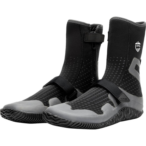 NRS Men's Paddle Wetshoes in Black left angle