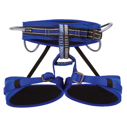 Metolius Women's Safe Tech Deluxe SB Harness in Blue front