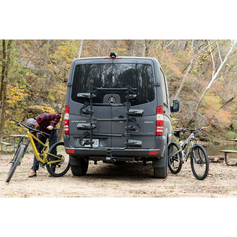 Kuat Transfer V2 2-Bike Hitch Rack in Black lifestyle