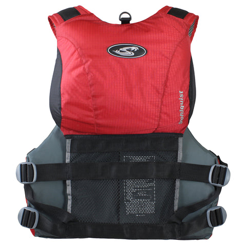 Stohlquist Piseas Fishing Lifejacket (PFD) red back view