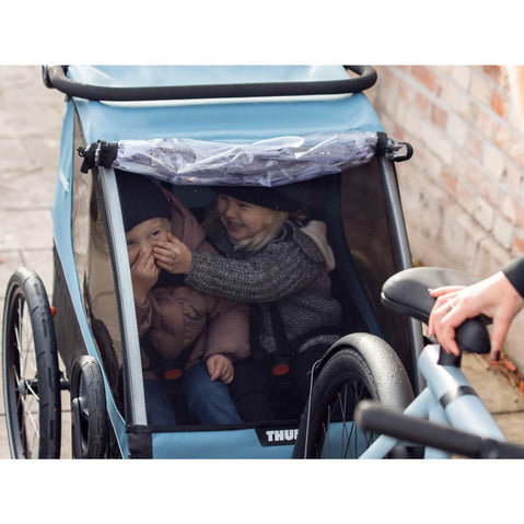 Thule Courier Bicycle Trailer/Stroller in Aegean Blue lifestyle