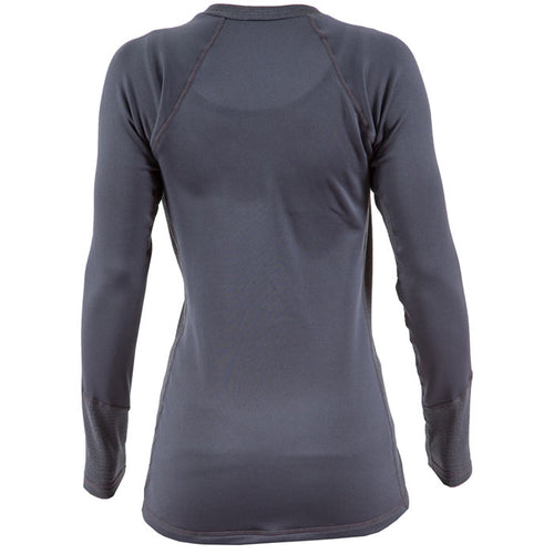 Kokatat Women's Polartec Power Dry Outercore Long Sleeve Shirt in Coal back