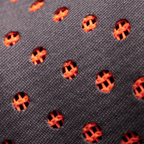 Mammut Women's Comfort Knit Fast Adjust Rock Climbing Harness in Shark/Safety Orange material