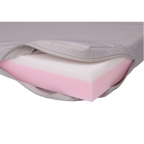 Closeup of foam padding unzipped inside cover