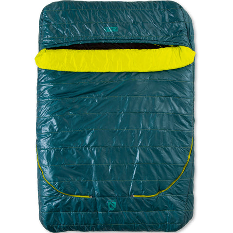 Nemo Jazz Double 30 Degree Synthetic Sleeping Bag in Lagoon/Lumen front